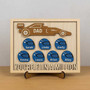 Racing Dad F1 Wood Sign - Personalized Father's Day Gift From Kids - Car Enthusiast DéCor For Living Room