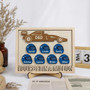 Racing Dad F1 Wood Sign - Personalized Father's Day Gift From Kids - Car Enthusiast DéCor For Living Room