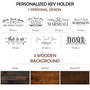 Custom Key Holder For Wall - Home Sweet Home For Families - New Home Gift