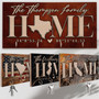 Custom Wood Key Holder For Wall - Personalized Family Gift - Housewarming Gift for Couples
