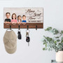 Rustic 'Home Sweet Home' Entryway Key Holder - Funny Personalized Family Gifts