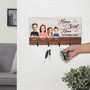 Rustic 'Home Sweet Home' Entryway Key Holder - Funny Personalized Family Gifts