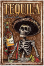 Mexican Skeleton Tequila Metal Sign For Man Cave Or Bar Decor