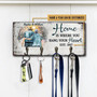 Personalized Key Hanger Family Old Couple Husband Wife - Meaningful Wood Key Holder For Wall Decor