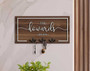 Personalized Front Door Key Holder - Rustic Wooden Entryway Organizer For Home Decor
