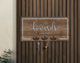 Personalized Front Door Key Holder - Rustic Wooden Entryway Organizer For Home Decor