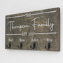Personalized Rustic Key Holder For Families - Custom Last Name Design, Wall DéCor