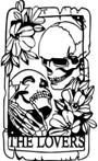 Romantic Skeleton Wall Art - Gothic Metal Sign For Lovers' Room, Patio & Garden - Indoor Outdoor Skull Decor