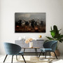 Vintage Skeleton Dance Canvas For Dark Academia Decor - Halloween Gothic Decor For Living Room