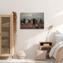 Vintage Skeleton Dance Canvas For Dark Academia Decor - Halloween Gothic Decor For Living Room