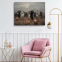 Vintage Skeleton Dance Canvas For Dark Academia Decor - Halloween Gothic Decor For Living Room