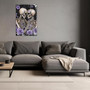 Personalized Skeleton Canvas Wall Art For Couples - Abstract Skeleton Theme For Halloween & Modern Home DéCor