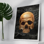Gothic Skeleton Skull Canvas For Eclectic Boho Decor - Skeleton Wall Art
