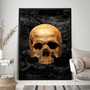 Gothic Skeleton Skull Canvas For Eclectic Boho Decor - Skeleton Wall Art
