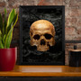 Gothic Skeleton Skull Canvas For Eclectic Boho Decor - Skeleton Wall Art