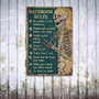Retro Skeleton Wall Art Metal Sign - Unique Bathroom DéCor