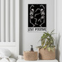 Funny Spooky Skeleton Wall Art Metal Sign For Gothic Room Decor In Apartment, Man Cave Or Bedroom