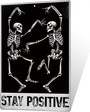 Funny Spooky Skeleton Wall Art Metal Sign For Gothic Room Decor In Apartment, Man Cave Or Bedroom