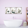 Cute Skeleton Vintage Canvas For Bathroom - Unique Halloween Decor Idea