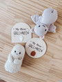 Personalized Baby's First Halloween Wooden Sign - Pumpkin DéCor For Nursery