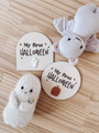 Personalized Baby's First Halloween Wooden Sign - Pumpkin DéCor For Nursery