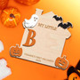 Personalized Baby's First Halloween Wood Sign - Custom Keepsake For My Little Boo - DIY Footprint Theme