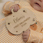 Personalized Baby's First Halloween Wooden Sign – Keepsake Pumpkin DéCor For Nursery Or Social Media Props