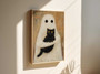 Adorable Black Cat Halloween Canvas For Spooky Season - Gothic Inspired Wall Art For Halloween Decorations
