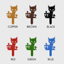 Spooky Black Cat Metal Garden Stake - Personalized Halloween Yard Art Sign For Outdoor Decoration