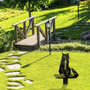 Spooky Black Cat Metal Sign For Halloween Outdoor Decor - Garden Art Stake