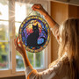 Personalized Black Cat Halloween Suncatcher - Spooky Window DéCor For Cat Lovers