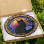Personalized Black Cat Halloween Suncatcher - Spooky Window DéCor For Cat Lovers