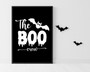 Spooky Cute Halloween Boo Crew Canvas Print - Black And White Wall Art For Halloween DéCor