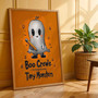Funny Boo Crew Ghost Canvas Wall Art For First Grade Halloween Classroom Decor