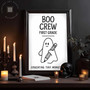 Boo Crew Ghost School Canvas For First Grade - Halloween Classroom Wall Art For Teachers