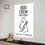 Boo Crew Ghost School Canvas For First Grade - Halloween Classroom Wall Art For Teachers