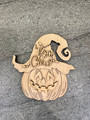 Boo Crew Pumpkin Head Door Hanger For Halloween - Personalized Wood Sign Fall DéCor