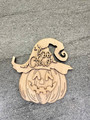 Boo Crew Pumpkin Head Door Hanger For Halloween - Personalized Wood Sign Fall DéCor