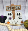 Boo Crew Ghost Halloween Family Decor Sign - Customizable For Spooky Season