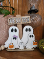 Boo Crew Ghost Halloween Family Decor Sign - Customizable For Spooky Season