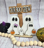 Boo Crew Ghost Halloween Family Decor Sign - Customizable For Spooky Season
