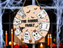 Personalized Ghost Dog Theme Wood Sign - Cute Halloween Decor For Entryway & Family Gift