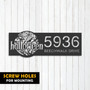 Personalized Halloween Address Metal Sign For Outdoor Yard DéCor