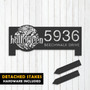 Personalized Halloween Address Metal Sign For Outdoor Yard DéCor