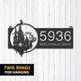 Personalized Halloween Metal Address Sign With Witch Design For Outdoor DéCor