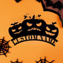 Personalized Indoor Outdoor Scary Pumpkin Wall Art For Halloween - Custom Family Name Sign