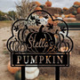 Personalized Pumpkin Patch Metal Yard Sign For Autumn Harvest In Garden Decor