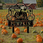 Personalized Pumpkin Patch Metal Yard Sign For Autumn Harvest In Garden Decor
