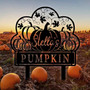 Personalized Pumpkin Patch Metal Yard Sign For Autumn Harvest In Garden Decor