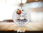 Personalized Baby's First Halloween Ghost Ornament - Cute Keepsake For Newborns